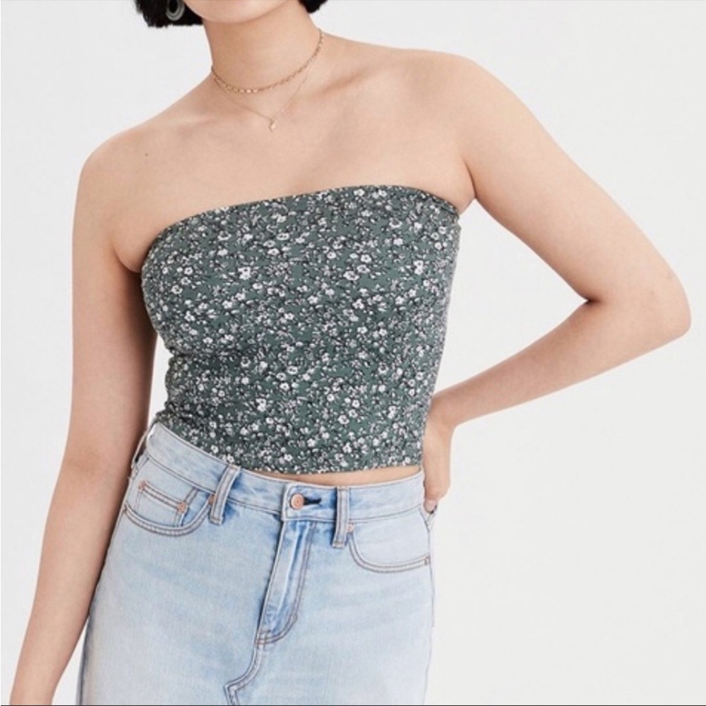 AE floral tube top